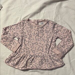 Carter's Pink Heart Long Sleeve Top